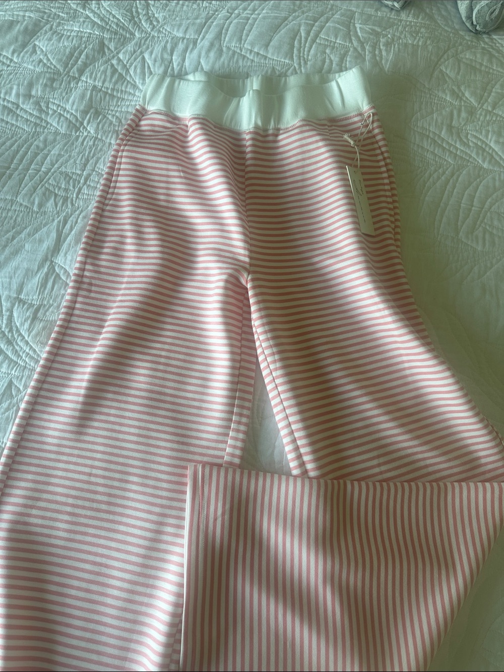 VINTAGE HAVANNA Pink & White Striped WOMENS LOUNGE Pants